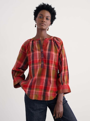 Camicia da donna 'Moor Grass' di Seasalt Cornwall in rosso: frontale