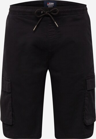 Pantalon cargo 'TALIB' Denim Project en noir : devant