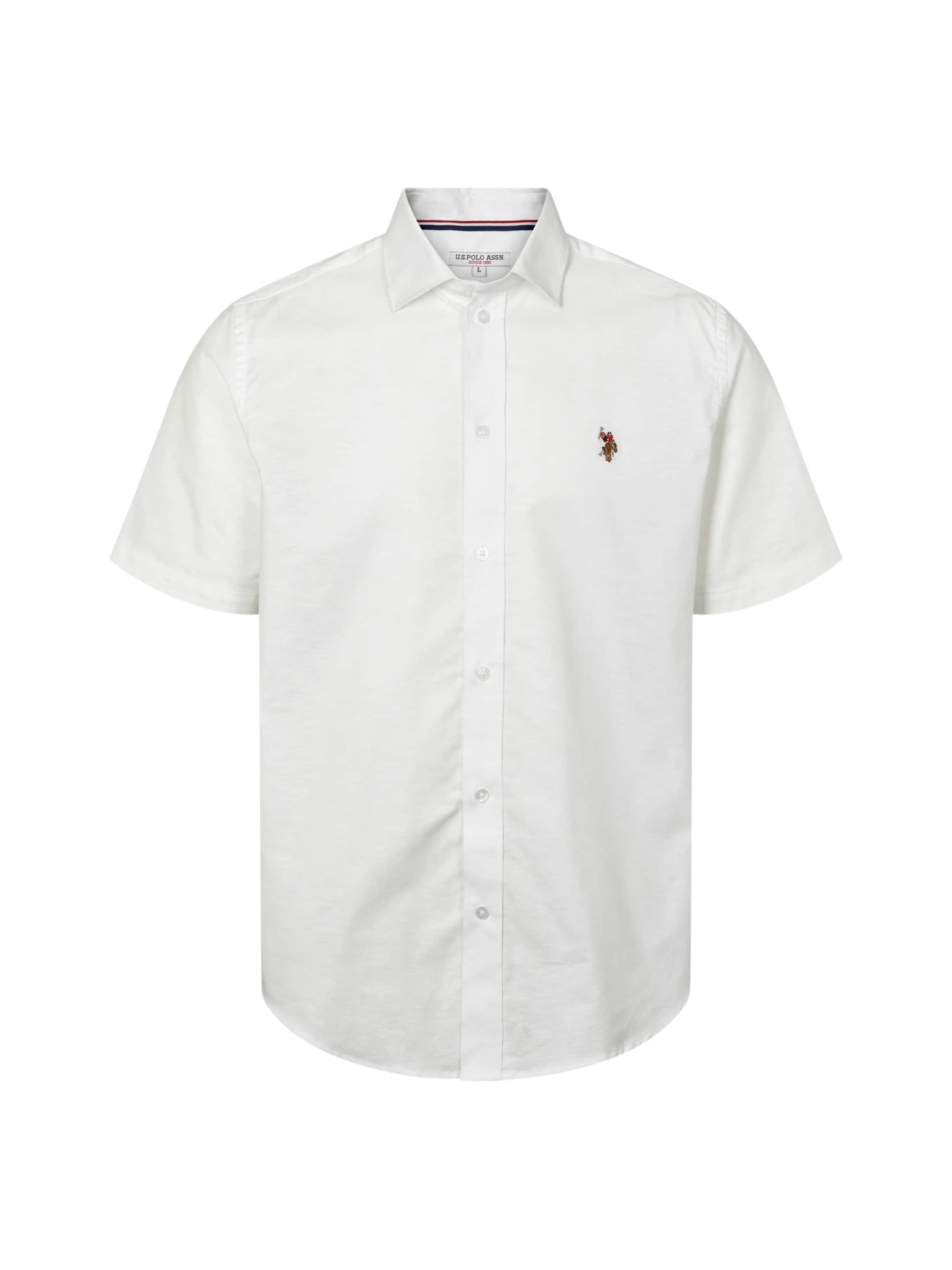 U.S. POLO ASSN. Regular fit Button Up Shirt 'UMNatan' in White: front