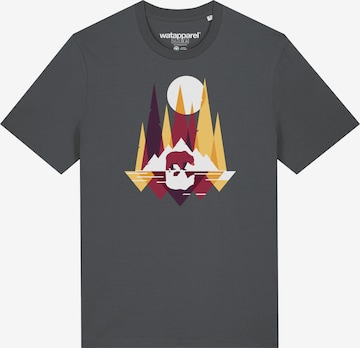 Maglietta ' Von Bären und Bergen ' di Watapparel in grigio: frontale