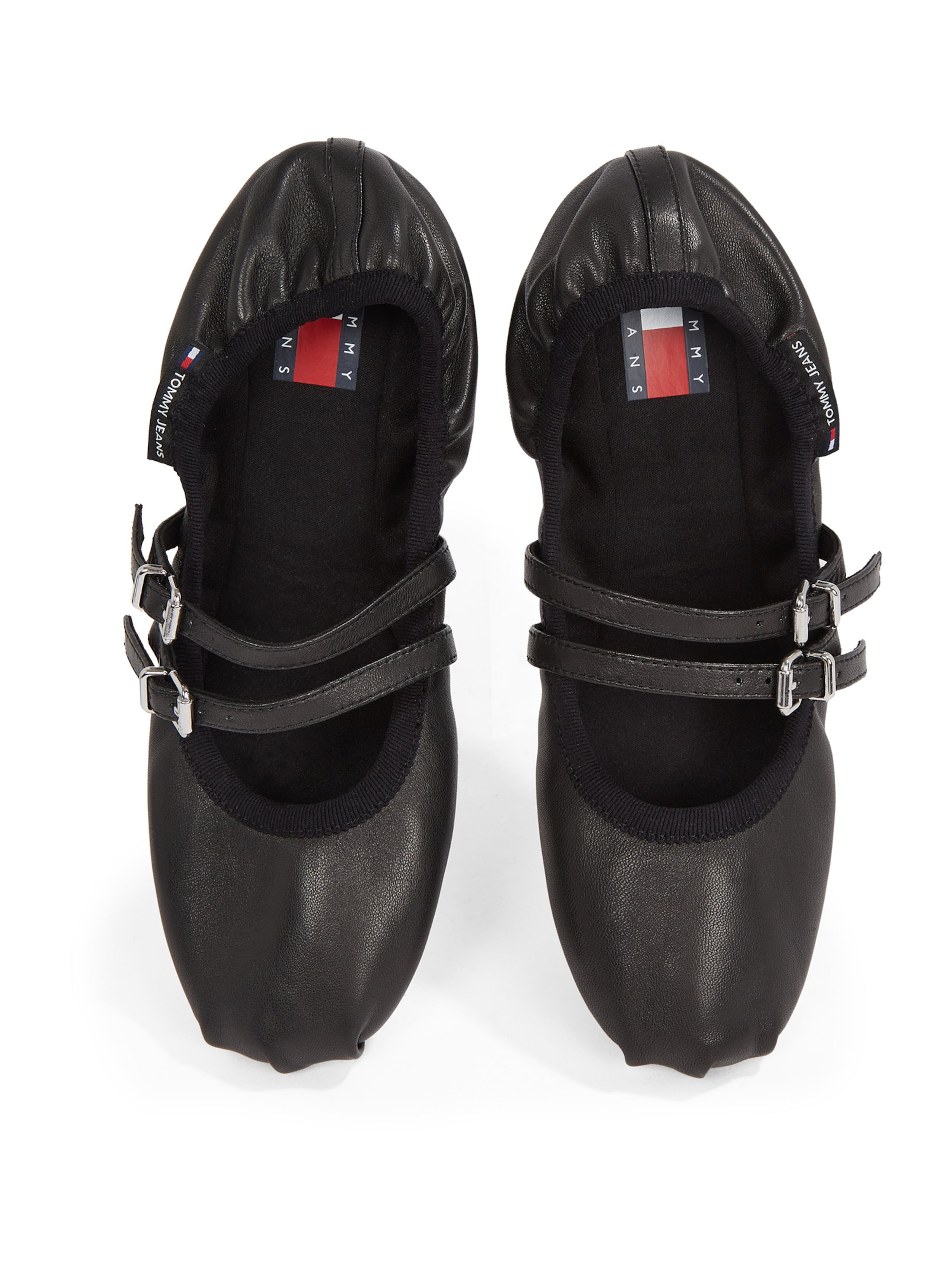Tommy Jeans Ballerinasko med rem i sort