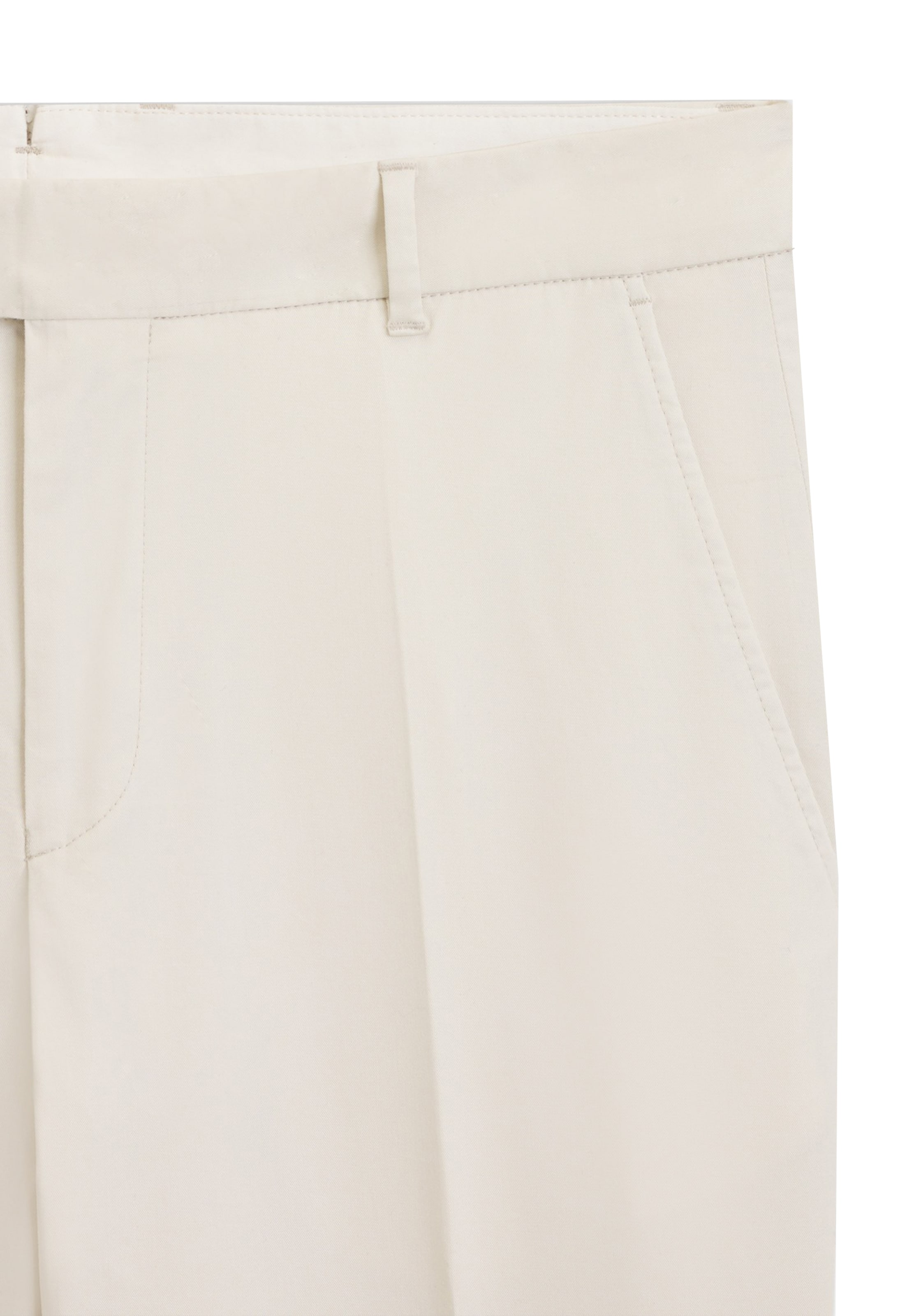 BOSS Tapered Pleated Pants 'Perin' in White
