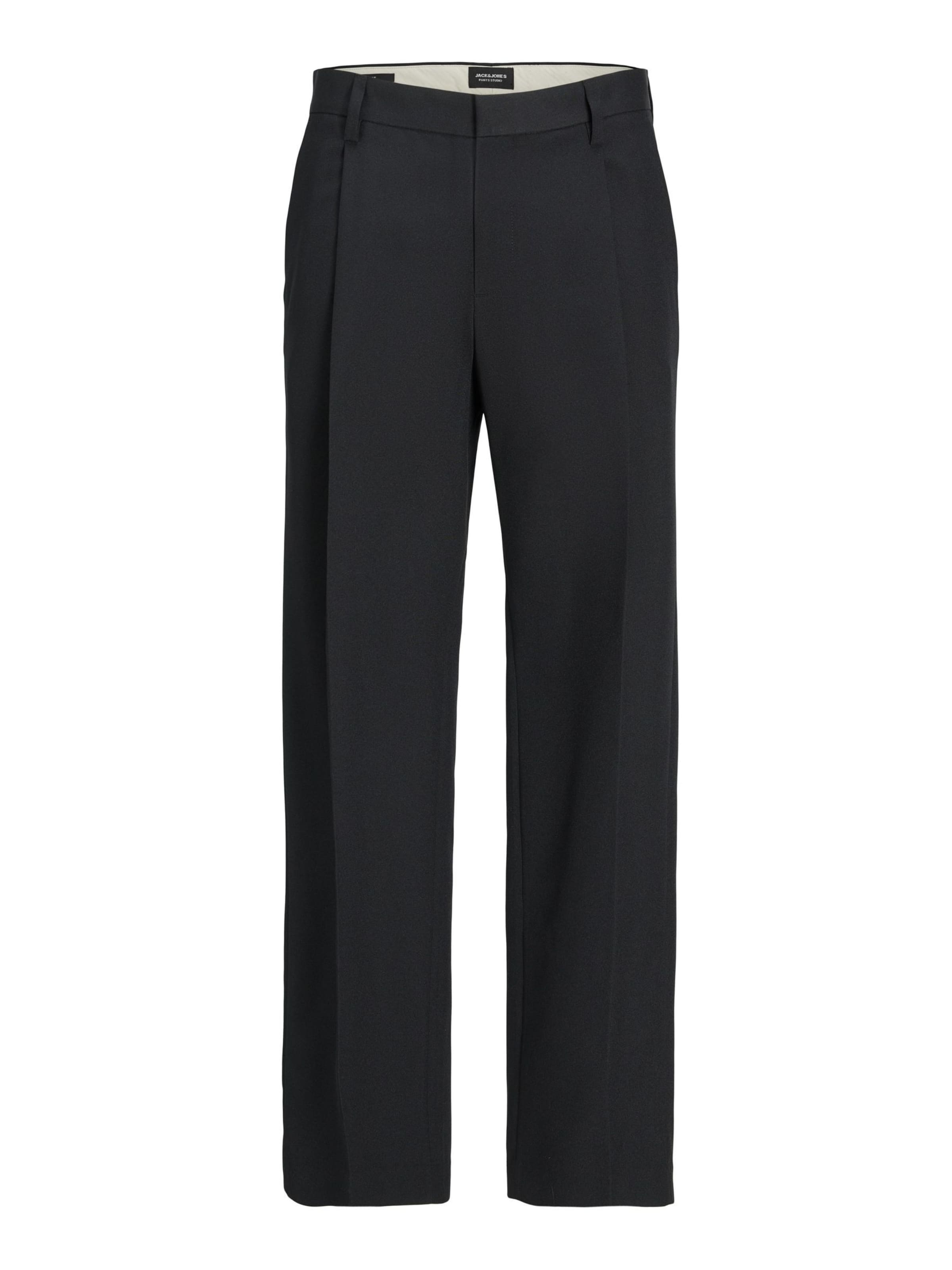 JACK & JONES - Pierna ancha Pantalón chino 'JPSTBill JJDaytona' en negro: frente