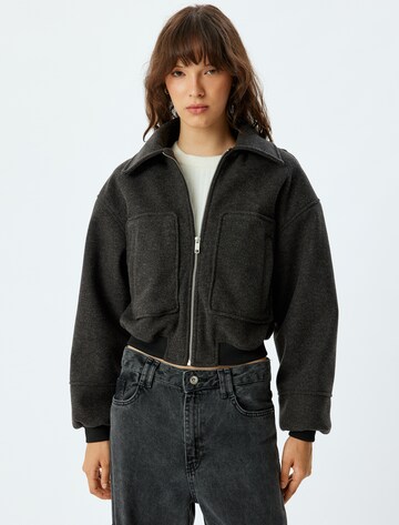 Koton Between-Season Jacket in Grey: front