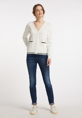 DreiMaster Maritim Knit Cardigan in White