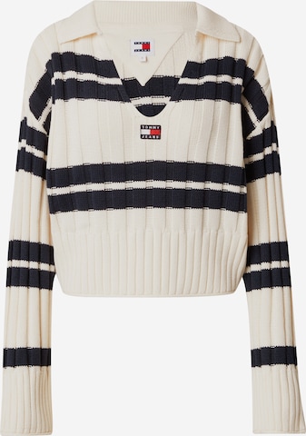 Tommy Jeans Pullover in Weiß: predná strana