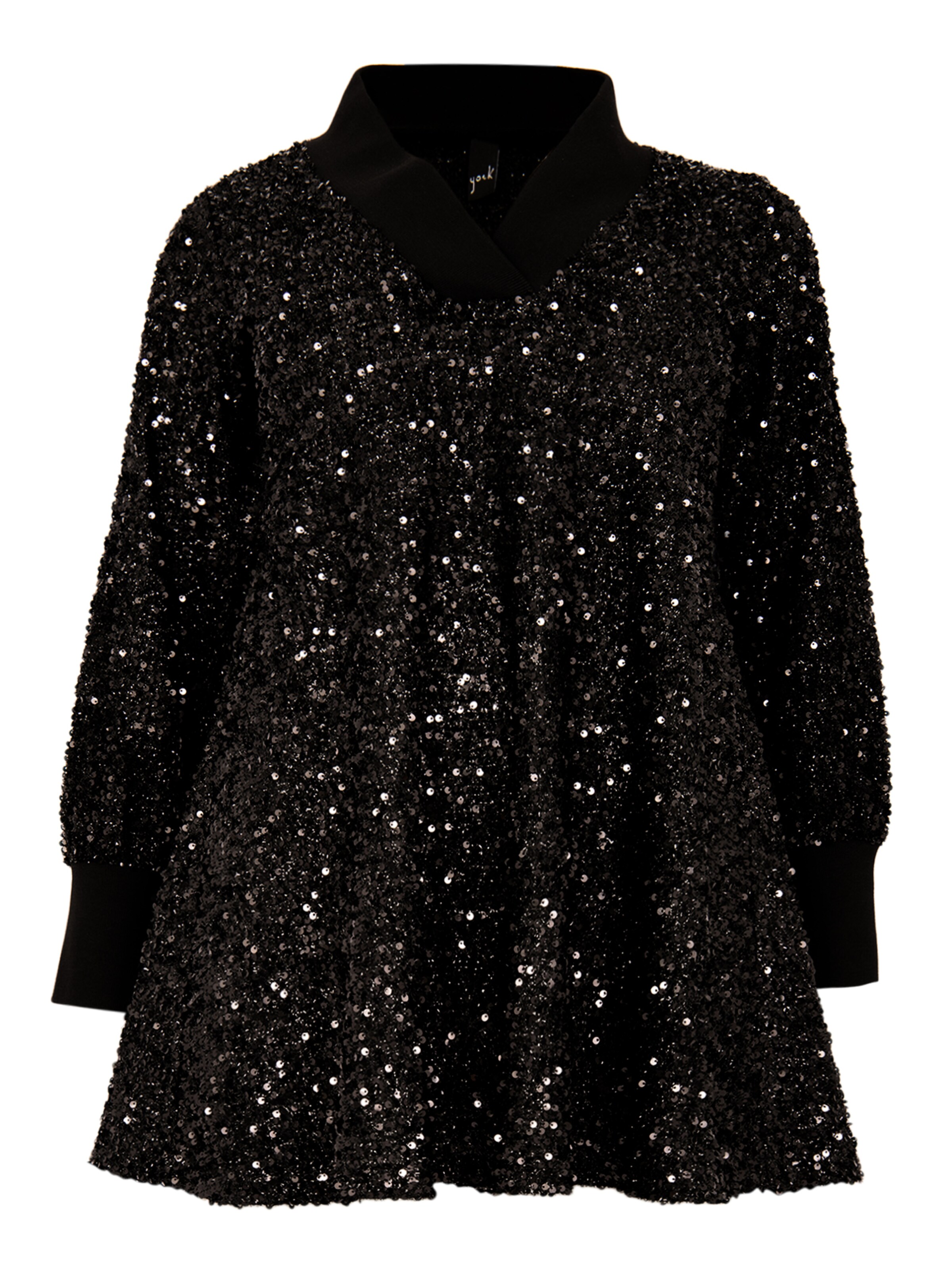 YOEK Tuniek in Zwart: voorkant