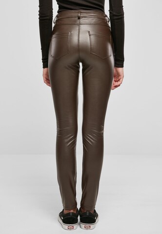 Urban Classics Slimfit Hose in Braun