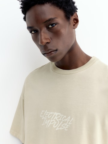 Pull&Bear Koszulka 'STWD' w kolorze beżowy