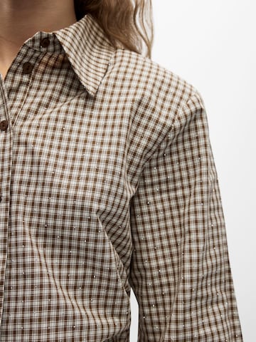 OBJECT Bluse 'OBJJodie' in Braun