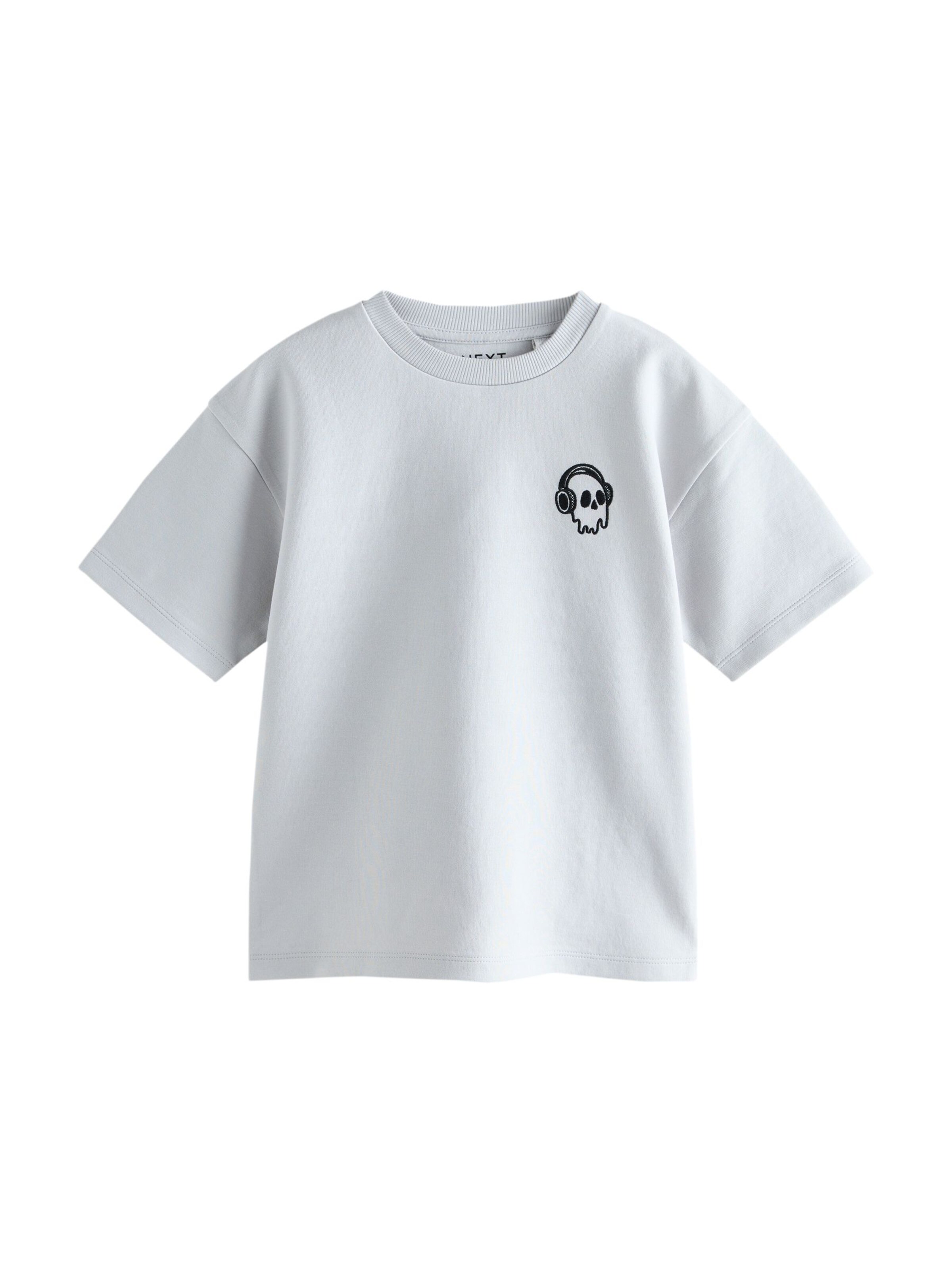 Next T-Shirt in Grau: Vorderseite