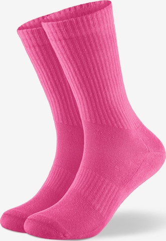 Von Jungfeld Socks 'CASUAL CLASSIC' in Pink: front