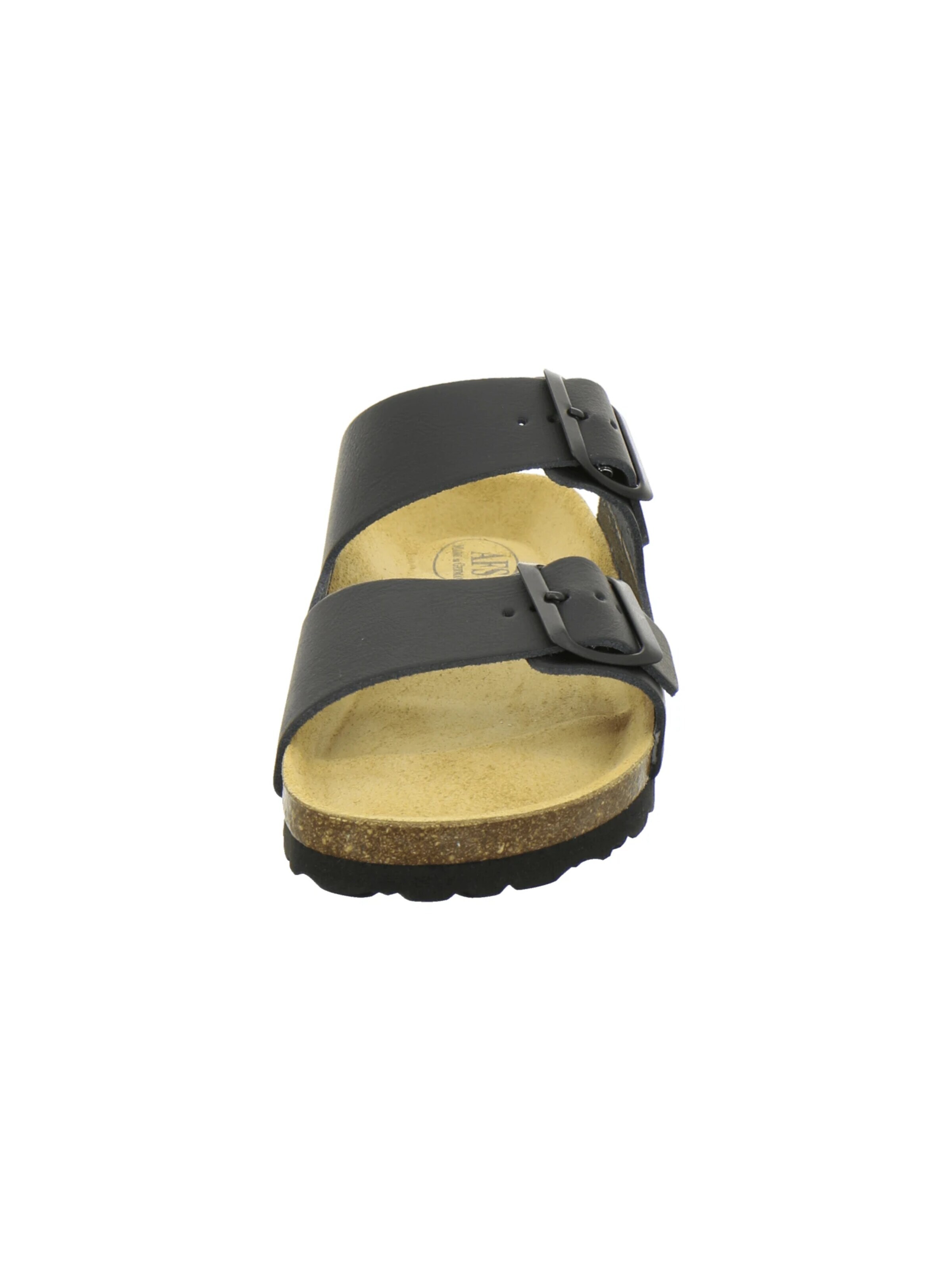 AFS-Schuhe - Zapatos abiertos 'Pantoletten Damen Zweischnaller schwarz' en negro
