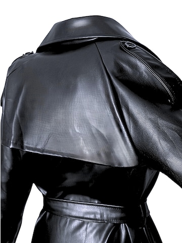 Be  Noble Between-Seasons Coat in Black