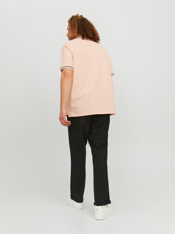 Jack & Jones Plus Poloshirt 'JJEPAULOS' in Orange