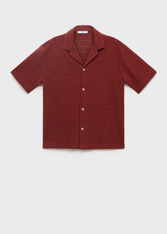 MANGO MAN Regular Fit Hemd 'Ditella' in Rot