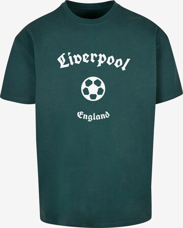 Maglietta 'Liverpool X' di Merchcode in verde: frontale