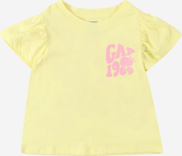 T-Shirt GAP en jaune : devant