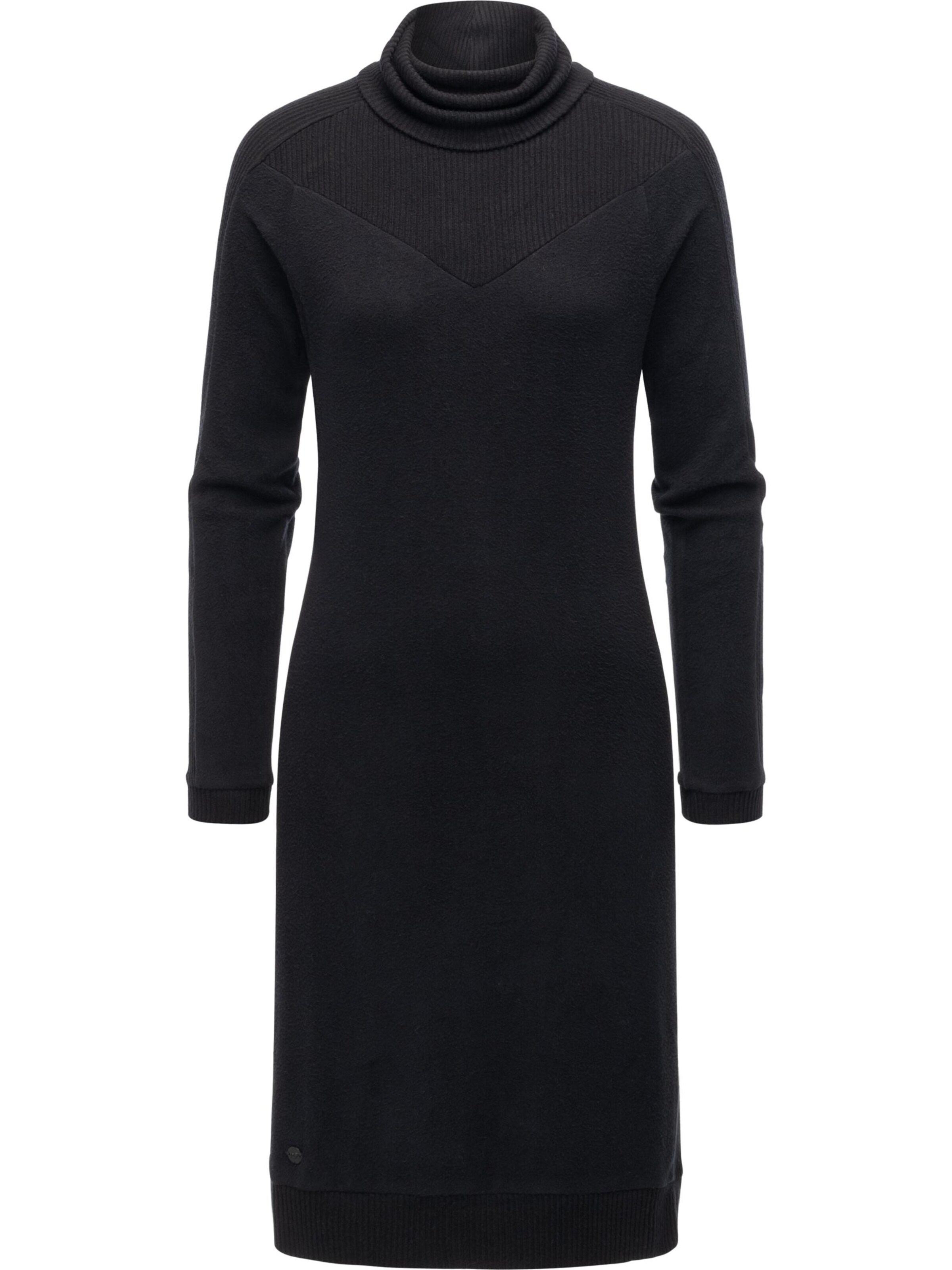 Ragwear Jurk 'Peona' in Zwart: voorkant