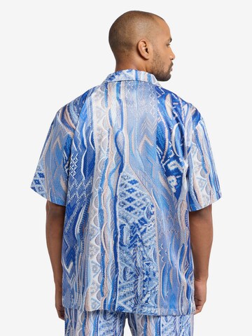 Carlo Colucci Comfort Fit Hemd in Blau