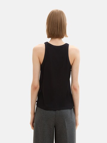 TOM TAILOR DENIM Top in Schwarz