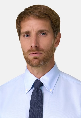 Chemise Boggi Milano en bleu : devant