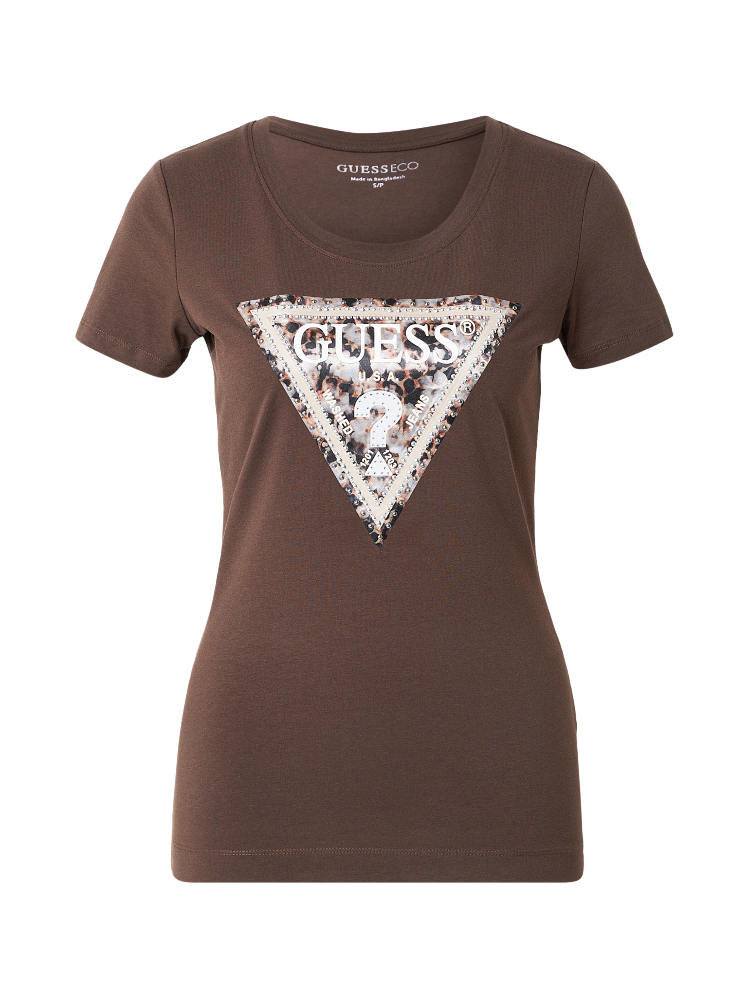GUESS Shirt in Brown: front