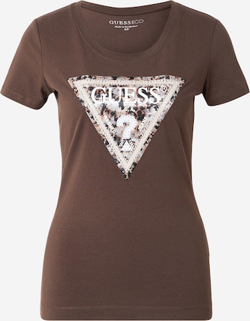 GUESS Shirt in Brown: front
