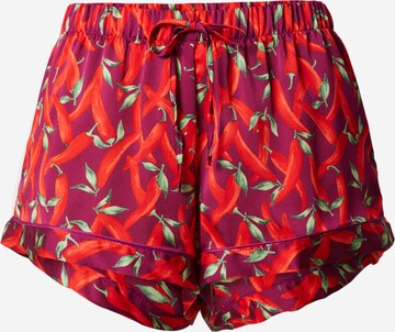 Pantalon de pyjama Hunkemöller en rouge : devant
