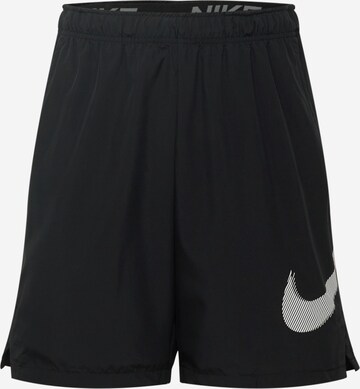 NIKE Workout Pants in Black: front