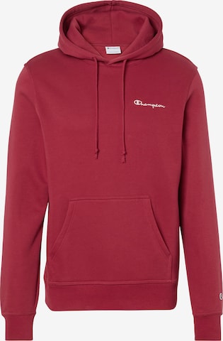 Sweat-shirt Champion en rouge : devant