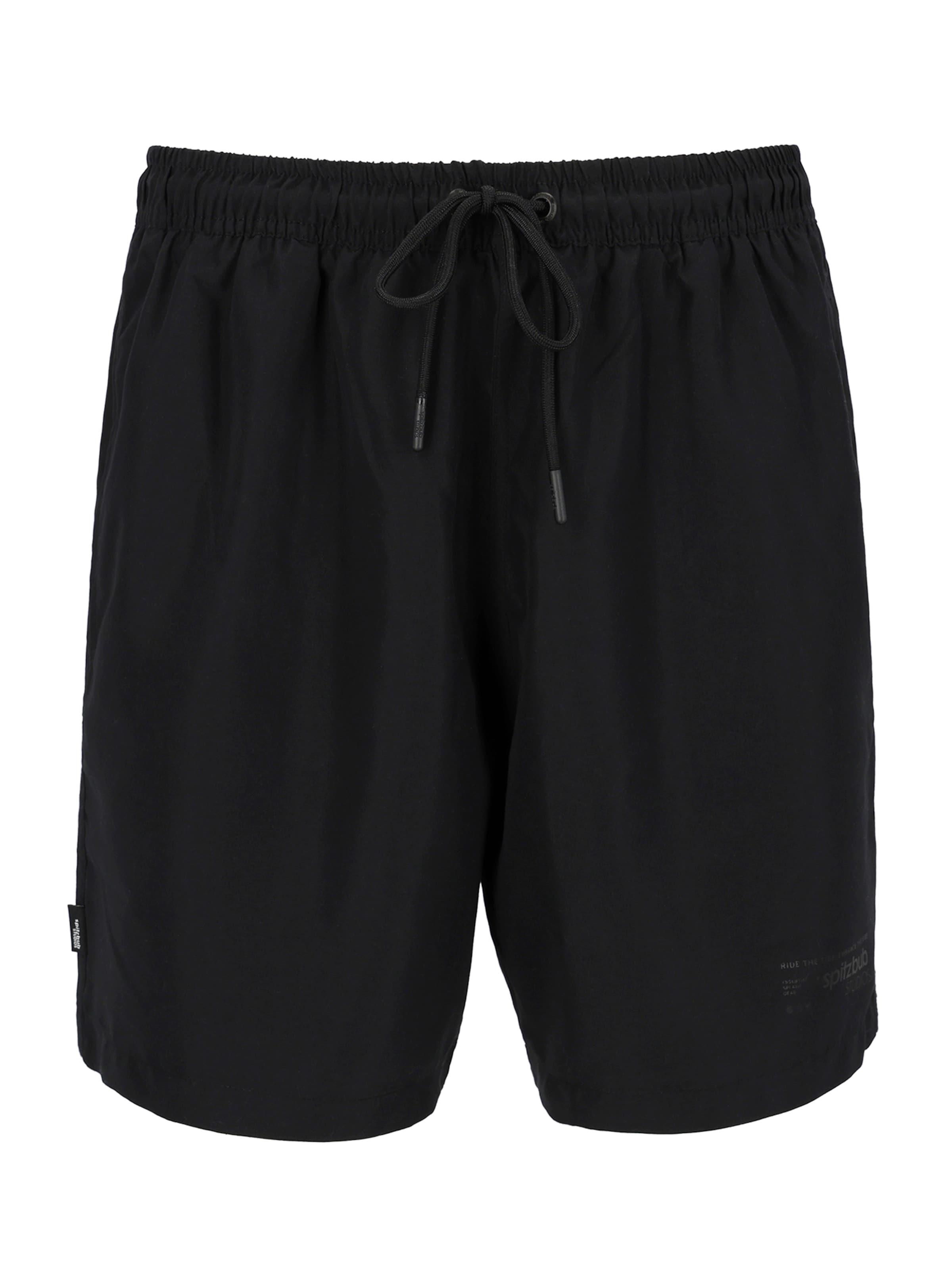 SPITZBUB Badeshorts in Schwarz: Vorderseite