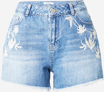 ABOUT YOU Regular Jeans 'Gemma Shorts' in Blauw: voorkant