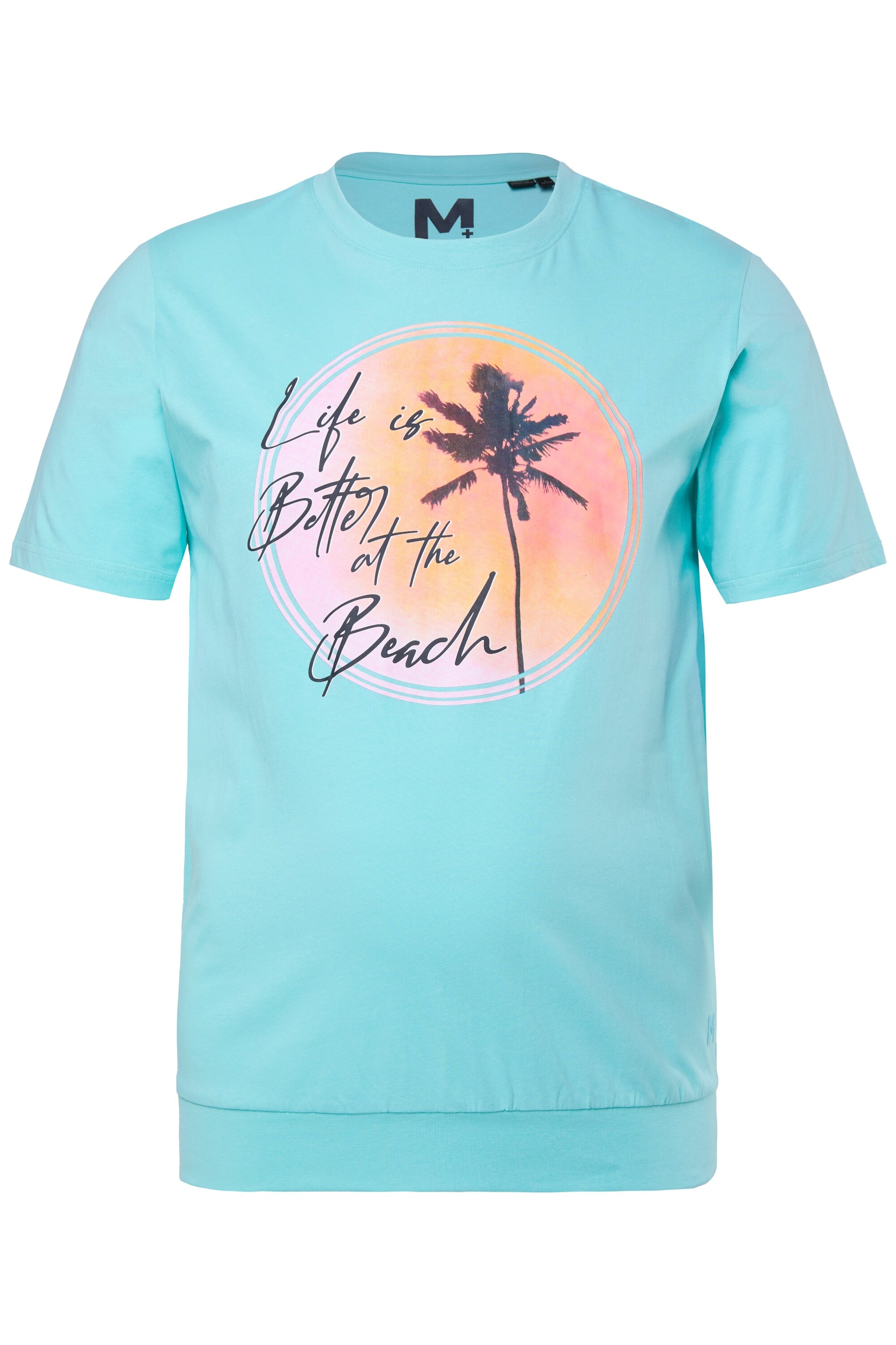 Men Plus T-Shirt in Blau: Vorderseite