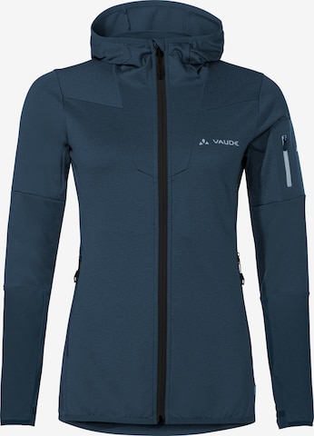 VAUDE Functionele fleece jas 'Monviso' in Blauw: voorkant