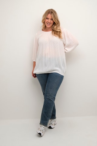 KAFFE CURVE Blouse 'Wilina' in Wit