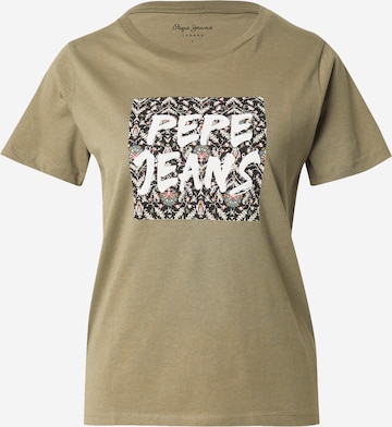 Pepe Jeans Tričko - Zelená: predná strana