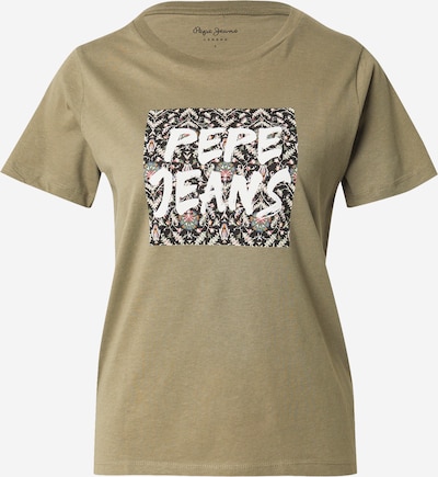 Pepe Jeans Tričko, veľkosť XS - olivová / ružová / čierna / biela, Produkt