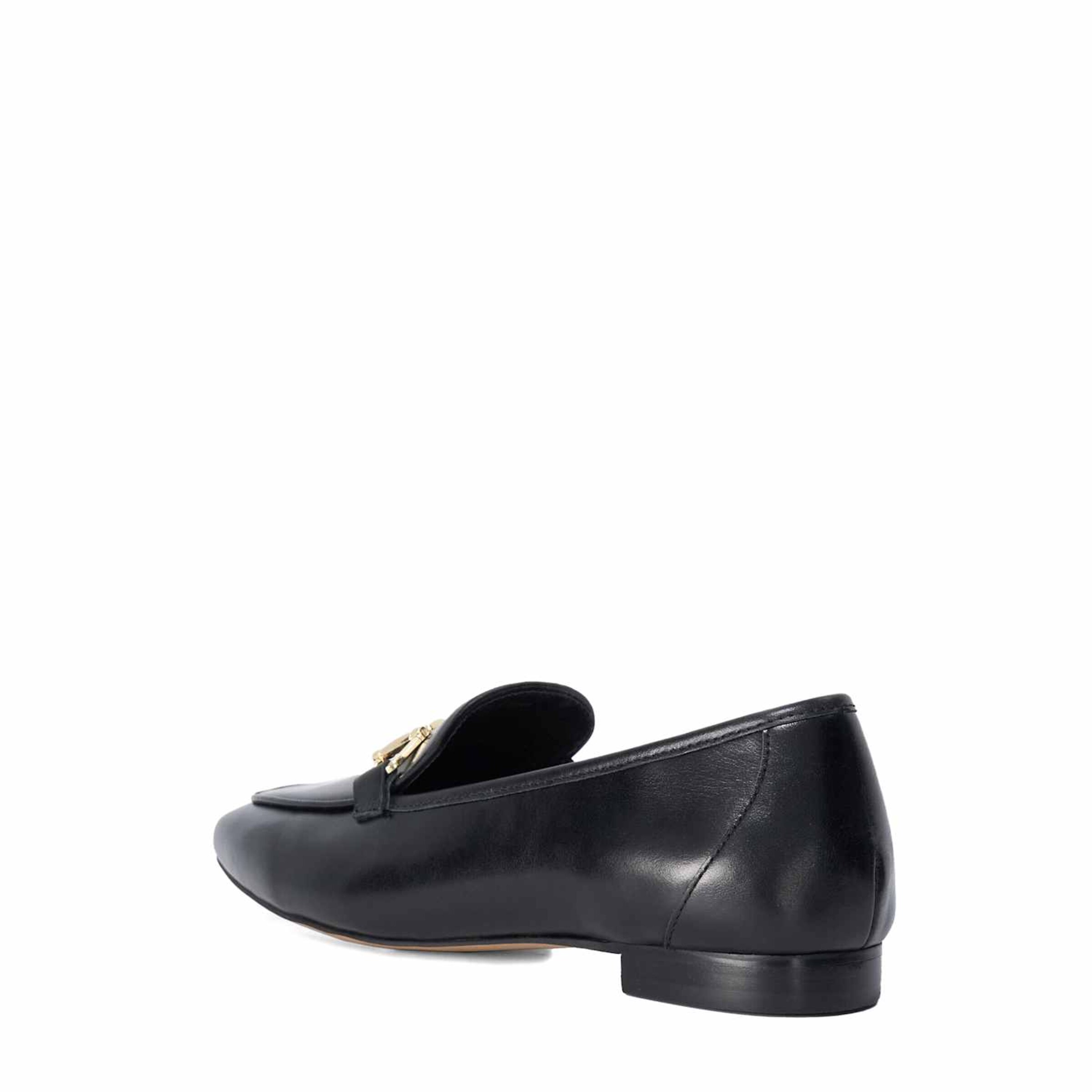 Dune LONDON Instappers 'Grained' in Zwart