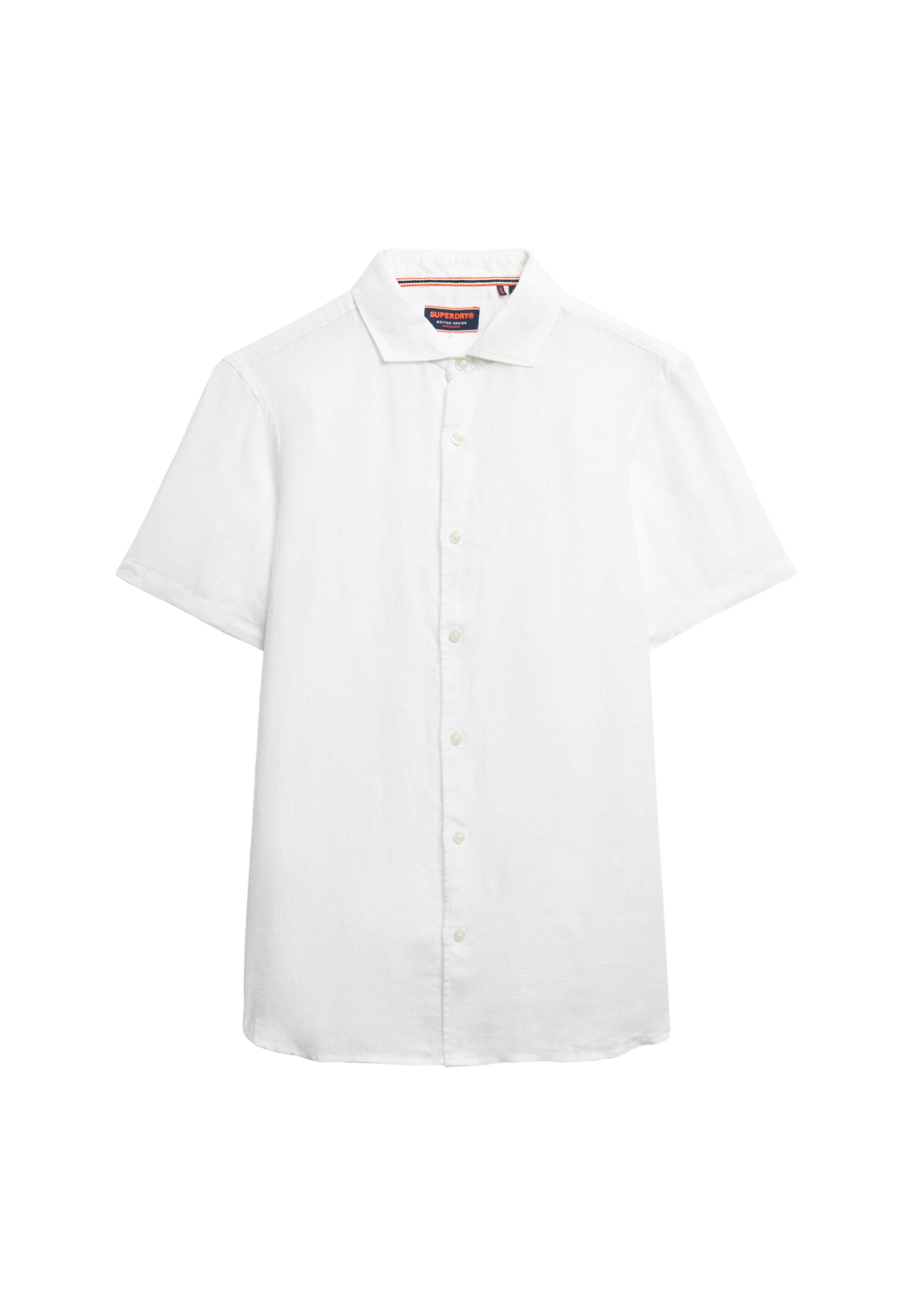 Coupe regular Chemise 'Vacation' Superdry en blanc : devant