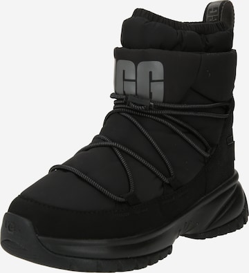 UGG - Botas de neve 'Yose' em preto: frente