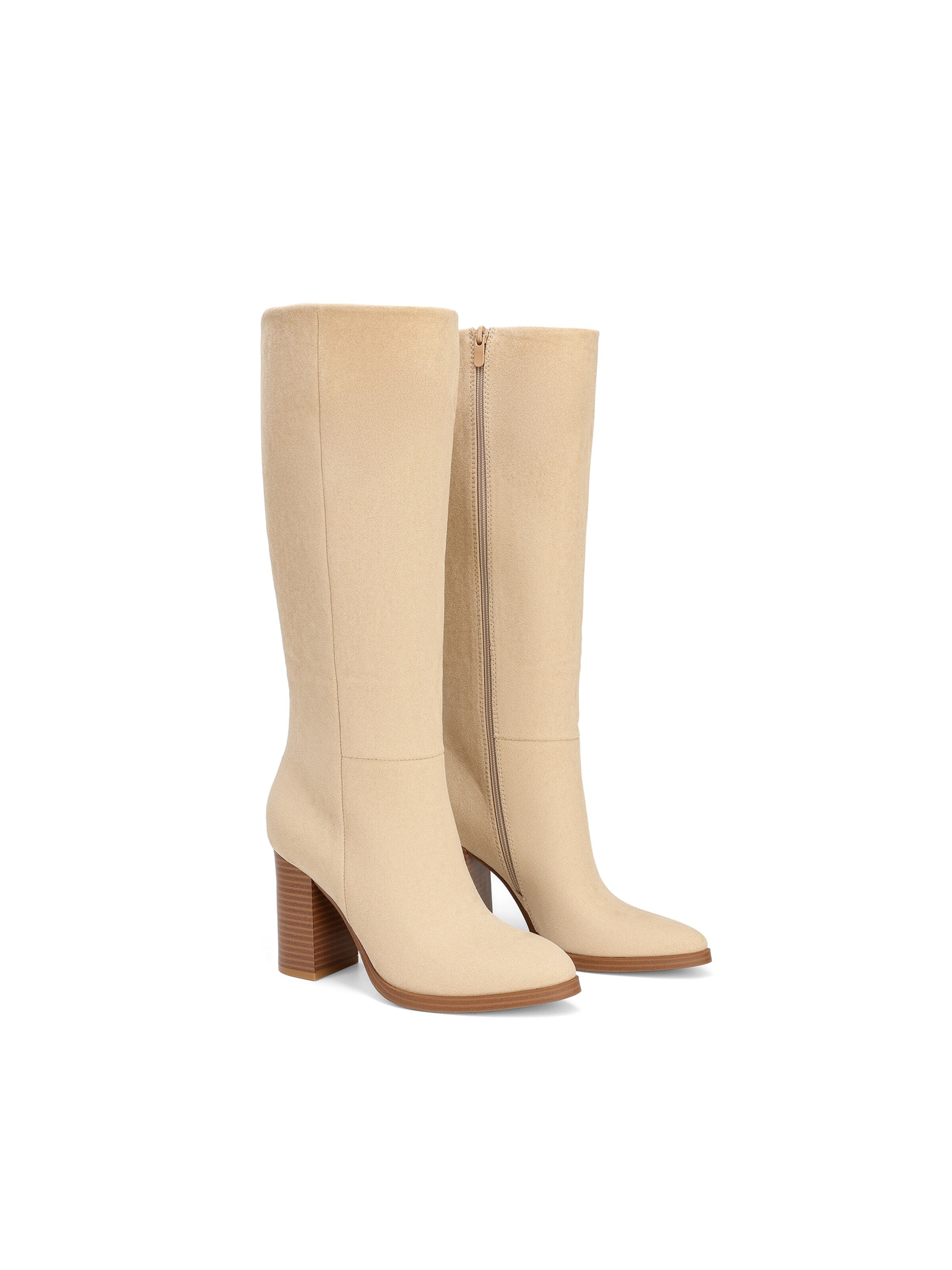 Dream Pairs Overknee laarzen in Beige