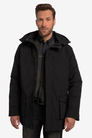 JP1880 Winterparka in Schwarz: predná strana