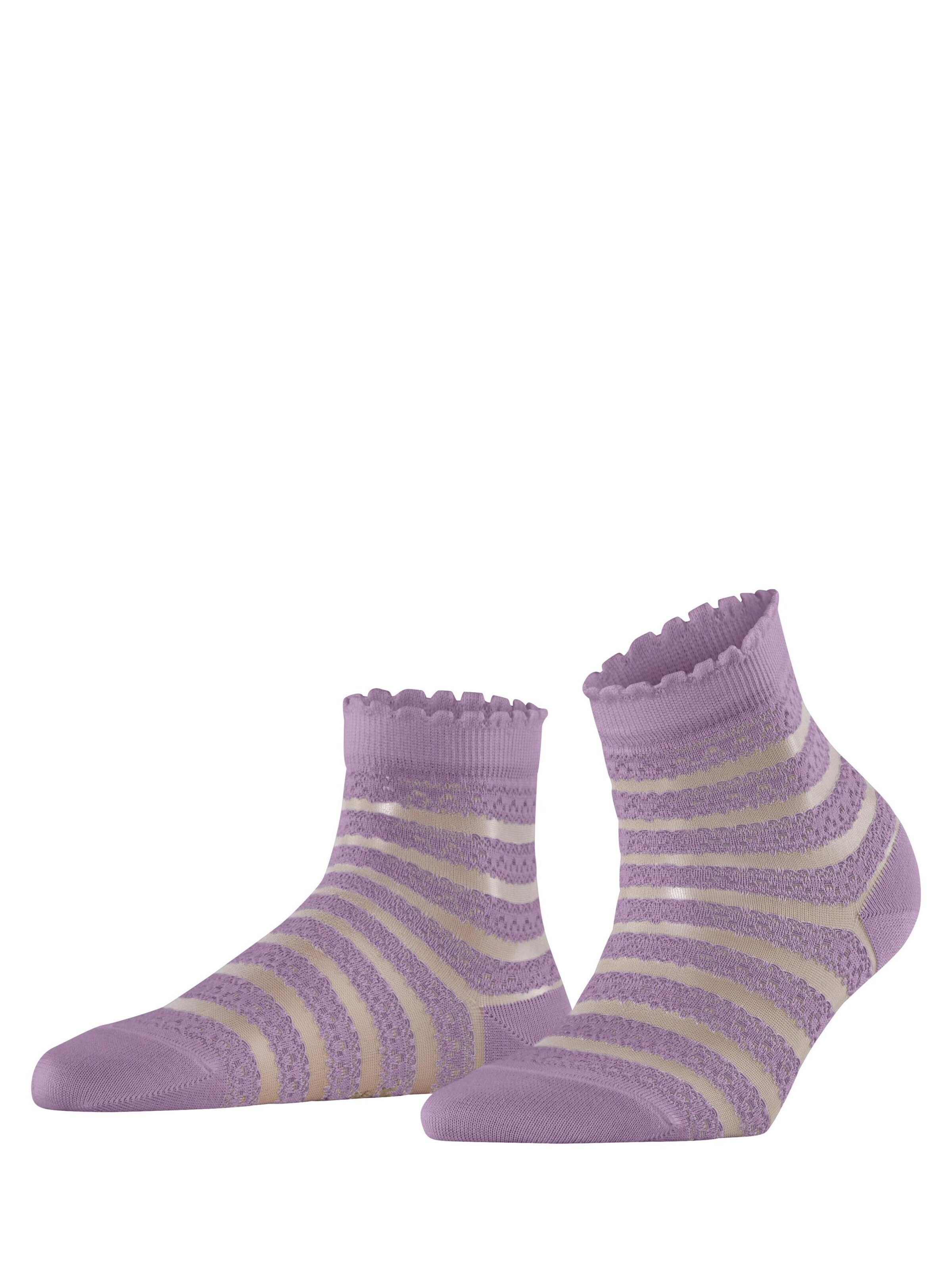FALKE Socken 'Border Lace'‌‌‌‌‌‌ in Lila: Vorderseite