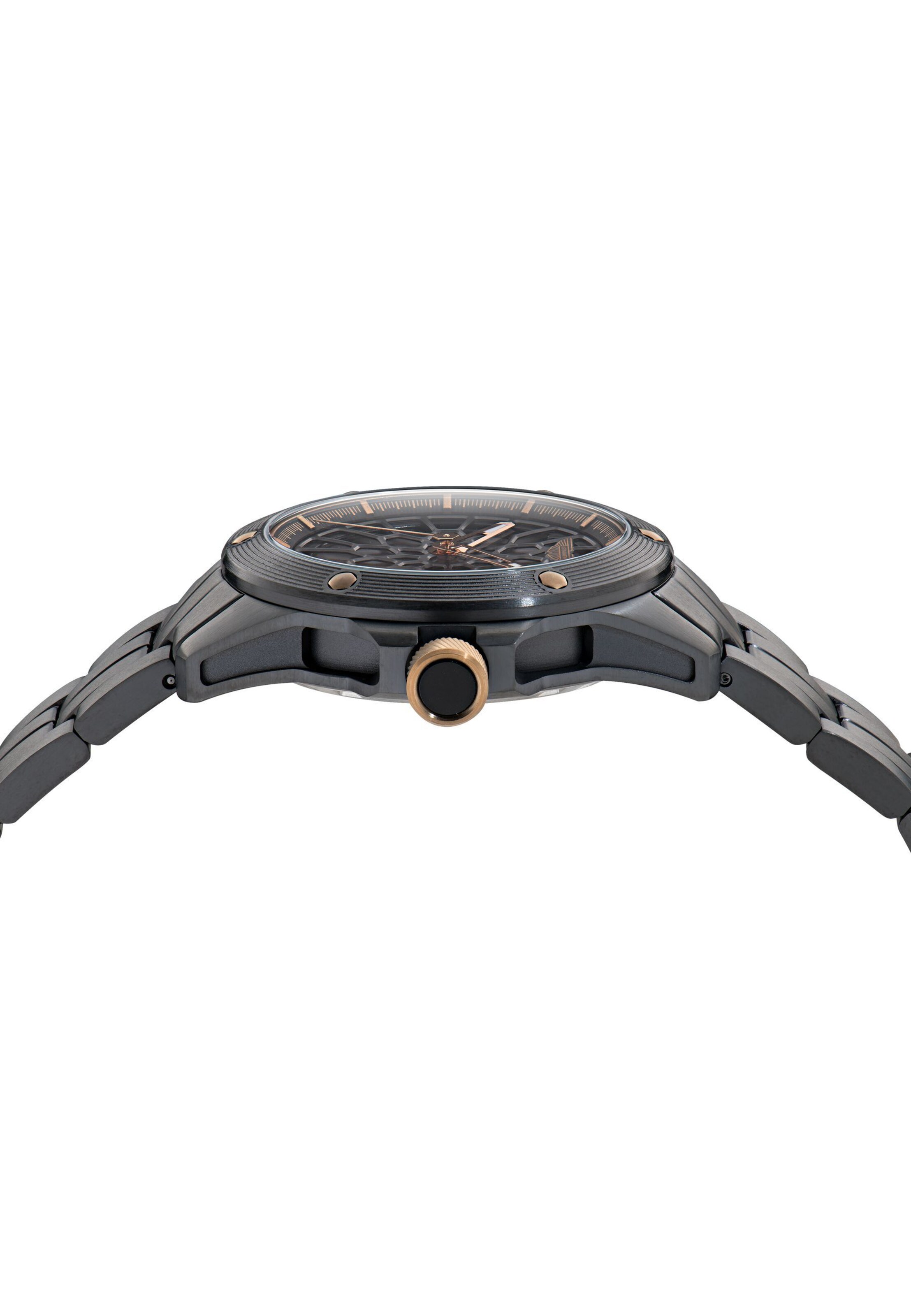 Aston Martin Uhr 'Rim' in Schwarz