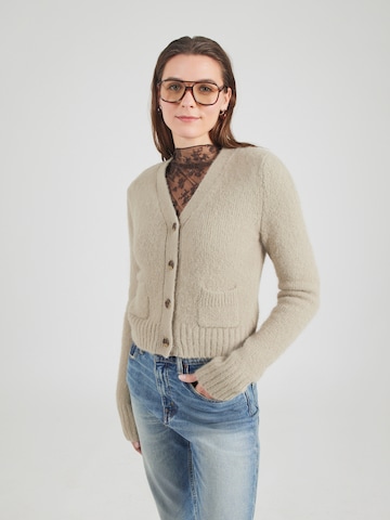 Cardigan Monki en beige : devant
