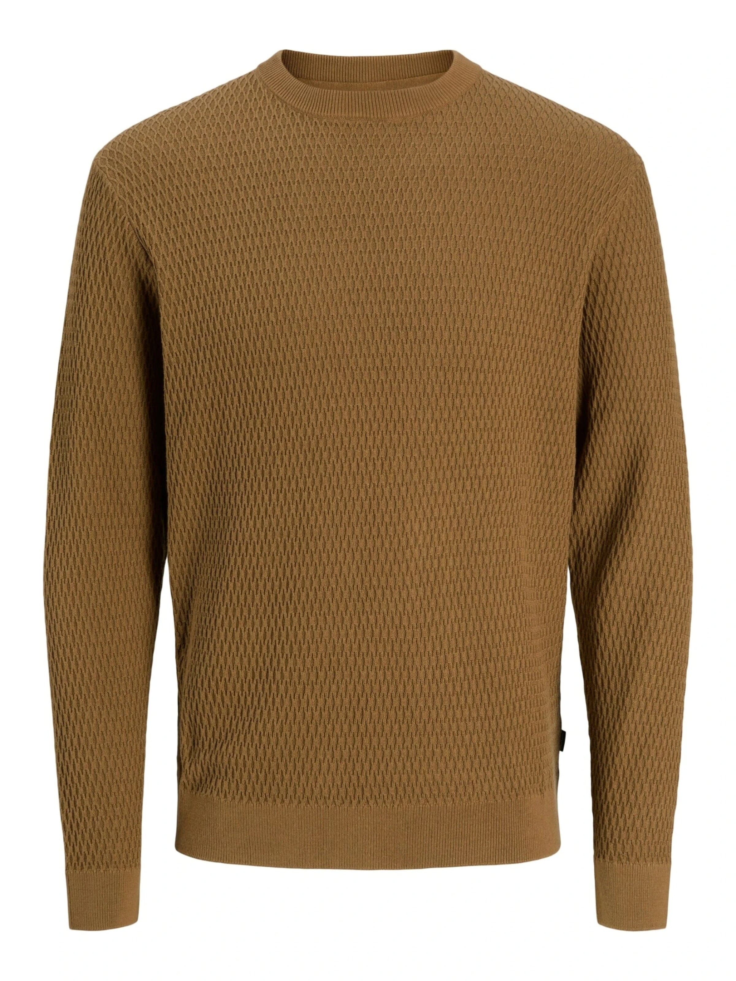 JACK & JONES Pullover '12283381'‌‌‌‌‌ in Beige: Vorderseite