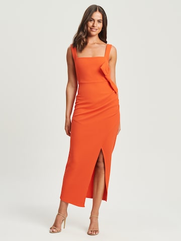 Robe 'LORETTE' Chancery en orange : devant