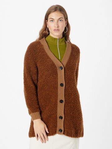 Weekend Max Mara Kardigan oversize 'ENFASI' w kolorze brązowy: przód