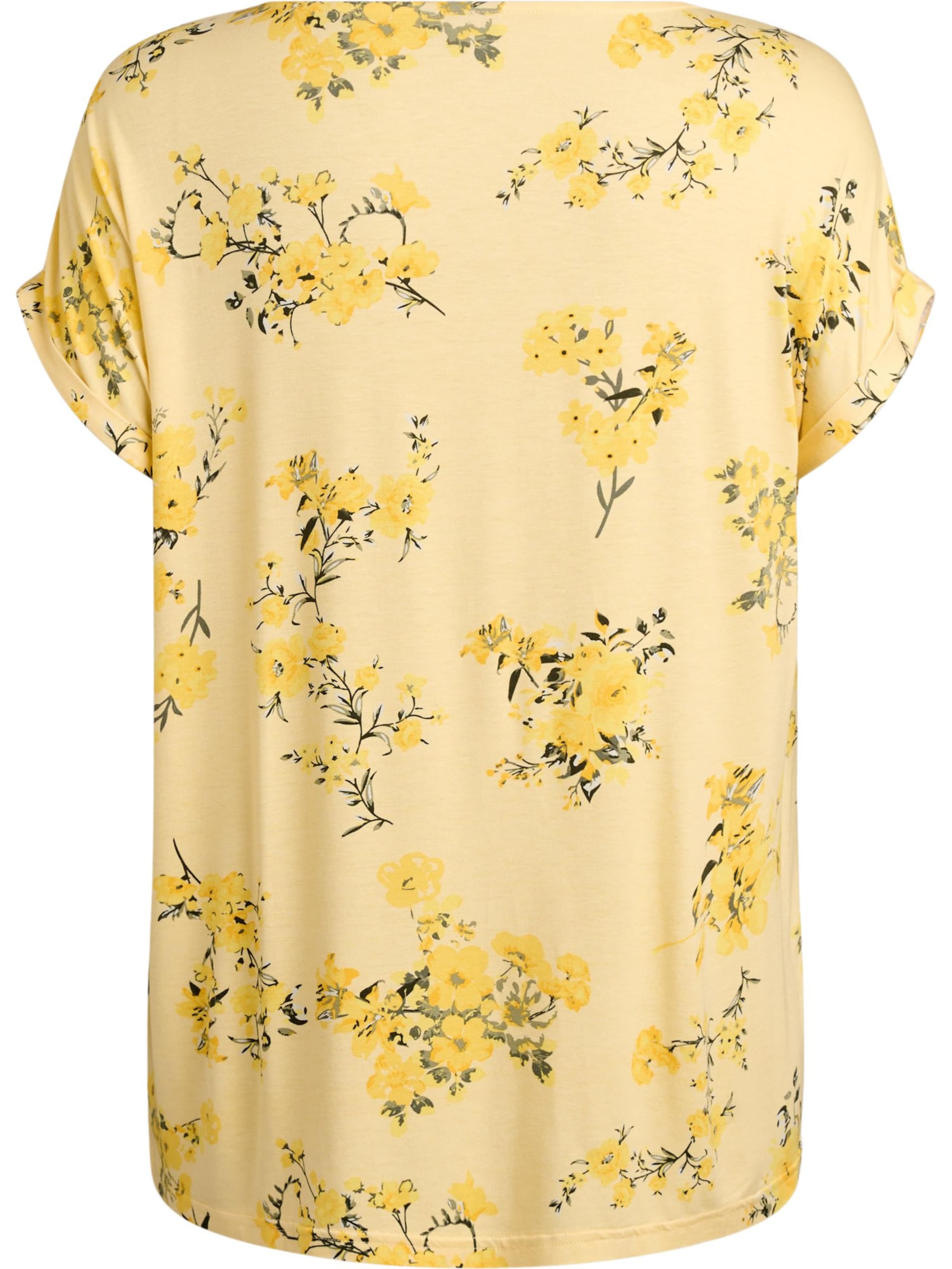 Zizzi Shirt 'Vmalis' in Geel